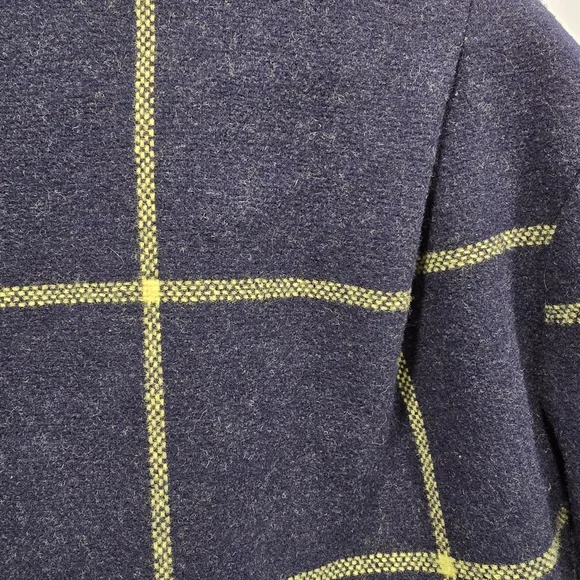 Bread n Butter Modern Cropped Check Wool Coat Size M - Picture 7 of 16